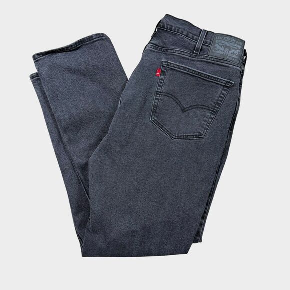 Levi's Other - Levi's 514 Straight Fit Mens Jeans 38x32 Black Charcoal Gray Faded Denim